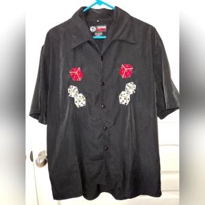 Vintage Sapphire Lounge dice shirt
